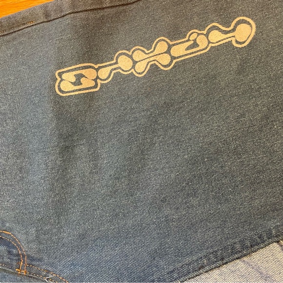 Colombian Artist Streetwear Brand Fourtopus Graphic Denim Jorts / Jean Shorts - Picture 4 of 12